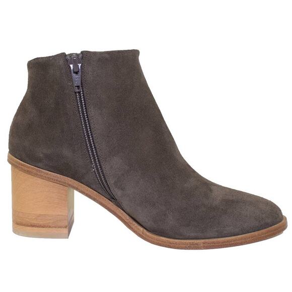 Coclico Bobo Evolo Anthracite Suede Ankle Booties in Brown, Size 39 - Picture 3 of 14